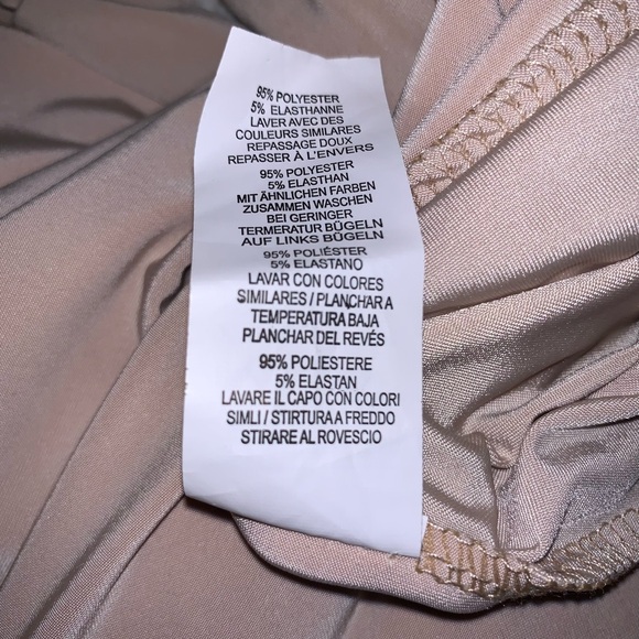 PrettyLittleThing Plus Stone Slinky Strappy Ruched Midi Dress - Picture 7 of 8